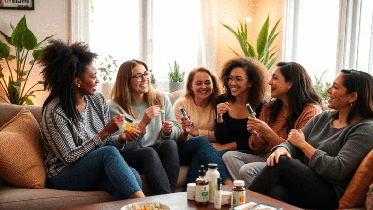 woman and her friends consuming cbd canabbis based suppscout